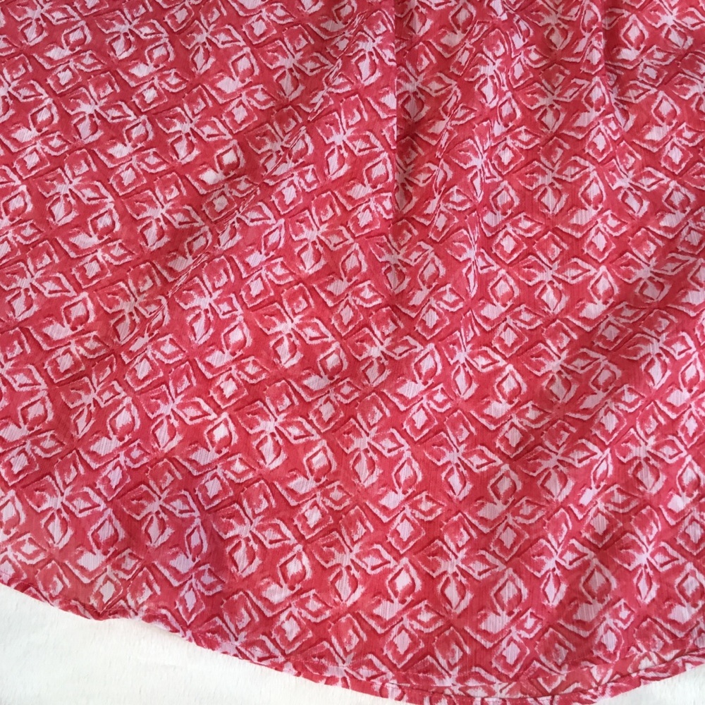 Hollister Floral Pink Sheer‎ Short Sleeve Top XS - Picture 2 of 14